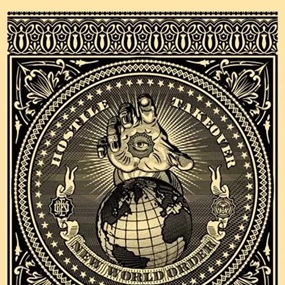 Hostile Takeover (Black) by Shepard Fairey