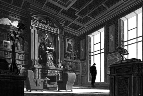 Drawing Room, Wayne Penthouse  by Nicolas Delort