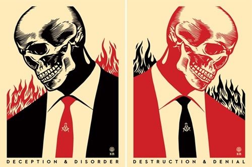 Destruction & Denial  by Shepard Fairey | Francisco Reyes Jr.
