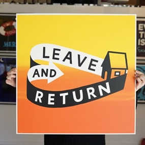 Leave And Return (Orange Aluminium) by Steve Powers