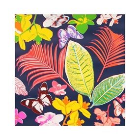 Ferns (Midnight Blue) by Kate Gibb