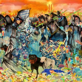Exodus From The Land Of Play (Wood Version) by David Choe