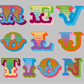 Revolution (Grey) by Ben Eine