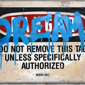 Dream (Blue) by Mr Brainwash