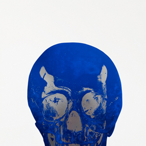The Dead (Westminster Blue Silver Gloss Skull) by Damien Hirst