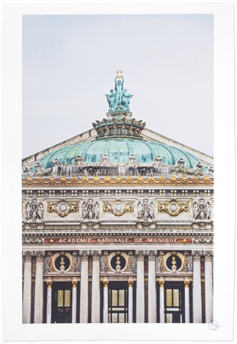 Ballet, Regard Surplombant La Façade Du Palais Garnier, Opéra de Paris, France, 2014  by JR