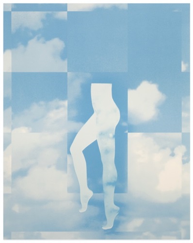 Cloudy Legs With Scrambled Sky  by Anthea Hamilton