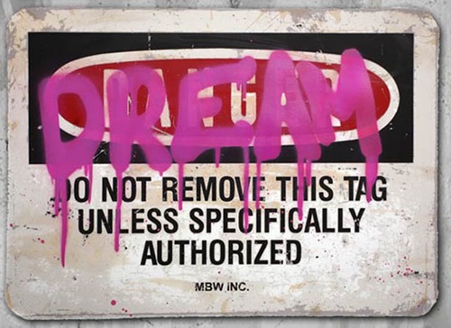 Dream (Pink) by Mr Brainwash