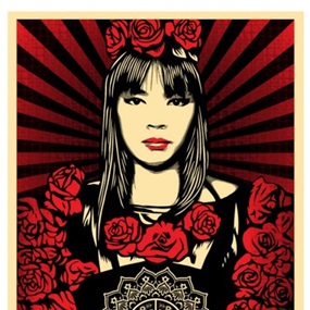 Rose Girl by Shepard Fairey