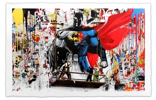 Batman Vs Superman  by Mr Brainwash