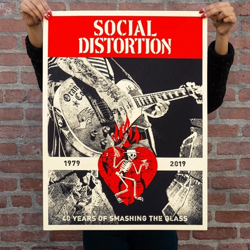 Social Distortion 40  by Shepard Fairey