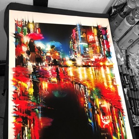 Neon Waves (2019) (Hand-Finished) by Dan Kitchener