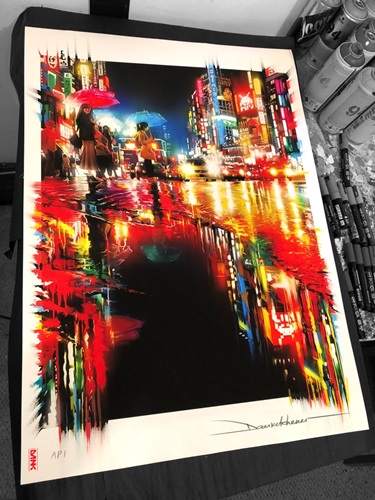 Neon Waves (2019) (Hand-Finished) by Dan Kitchener