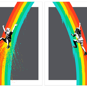 The Climb Diptych (Grey Variant) by Ubik