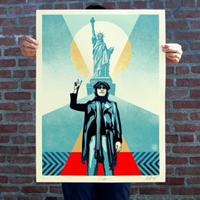 Lennon Peace And Liberty (Blue) by Shepard Fairey