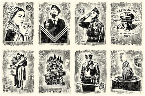 Damaged Stencil Series  by Shepard Fairey