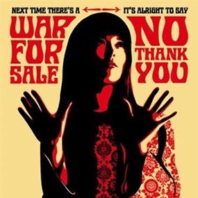 War For Sale (Cream) by Shepard Fairey