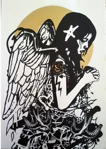 Fallen Angel (White / Gold) by Copyright