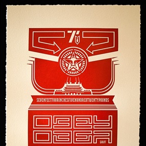 Chinese Banner (Letterpress) by Shepard Fairey
