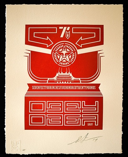 Chinese Banner (Letterpress) by Shepard Fairey