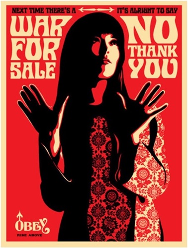 War For Sale (Red) by Shepard Fairey