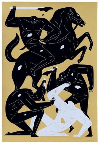 Long Live Death (Gold) by Cleon Peterson