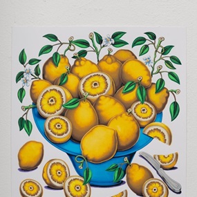 Bowls with Citrus, Flowers and Sliced Tomatoes 3 by Pedro Pedro