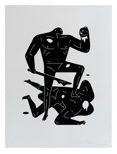 Headless Man (2024) (Black & White) by Cleon Peterson