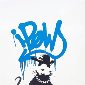 Gangsta Rat (Blue Artist Proof) by Banksy