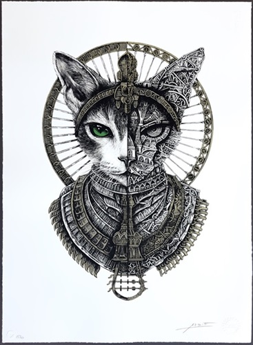 Bastet Cat Mechanimal (Malachite) by Ardif