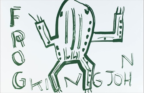 King John, Frog  by Rose Wylie
