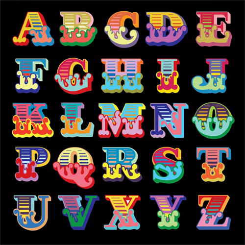 Circus Alphabet (Black) by Ben Eine