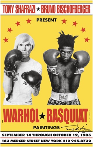 Warhol Basquiat 1985 Limited Edition Poster (30th Anniversary Edition) by Jean-Michel Basquiat | Andy Warhol