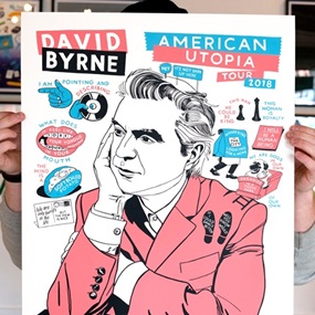 David Byrne Gig Poster by Steve Powers