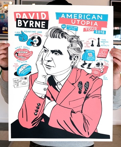 David Byrne Gig Poster  by Steve Powers