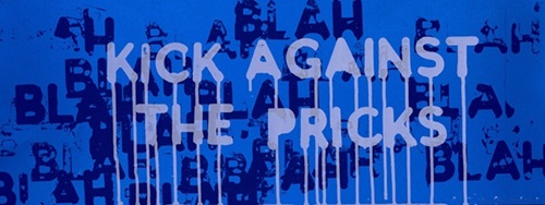 Kick Against The Pricks  by Mel Bochner