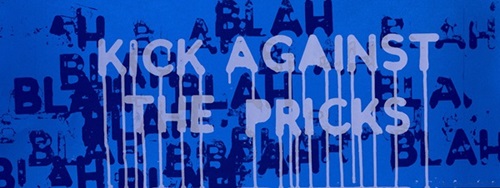 Kick Against The Pricks  by Mel Bochner