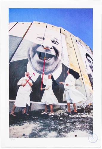 28 Millimètres, Face 2 Face, Nuns In Action, Separation Wall, Security Fence, Palestinian side, Beth (First Edition) by JR