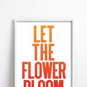 Let The Flower Bloom by Anthony Burrill