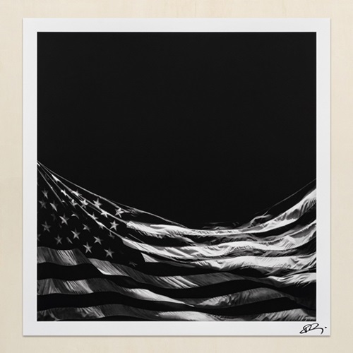 Untitled (Falling Flag) (Timed Editon) by Robert Longo
