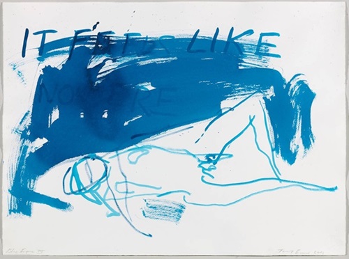 Blue Figure III  by Tracey Emin