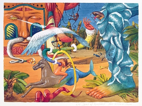 Spirit Of The Rainforest (Hand Coloured) by AEC