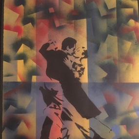 Last Tango (Hand-Painted Multiple) by Blek Le Rat