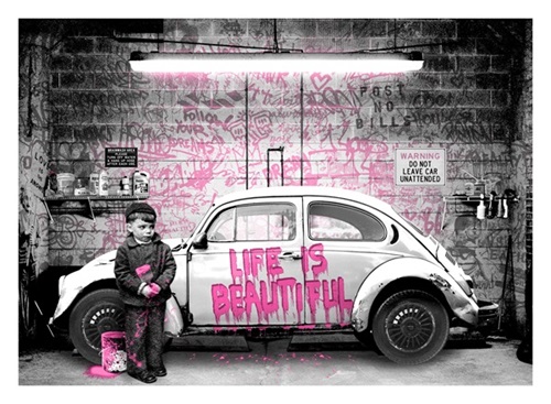 New Paint Job (Pink) by Mr Brainwash