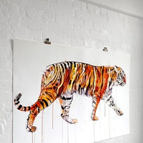 Sumatran Tiger (Gold Leaf) by Dave White