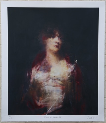 Portrait Of A Woman In Red (First Edition) by Jake Wood-Evans