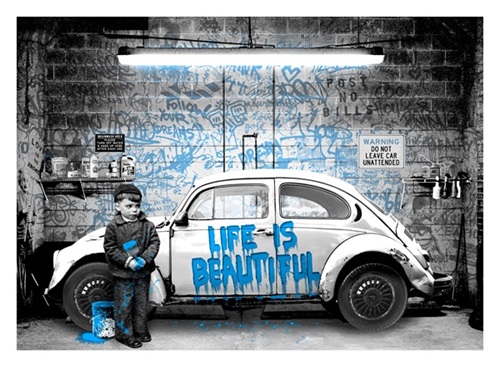 New Paint Job (Blue) by Mr Brainwash