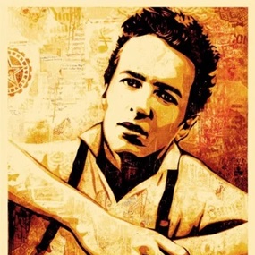 Joe Strummer Canvas Print by Shepard Fairey