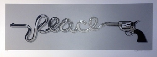 Peace Gun (Silver) by D*Face