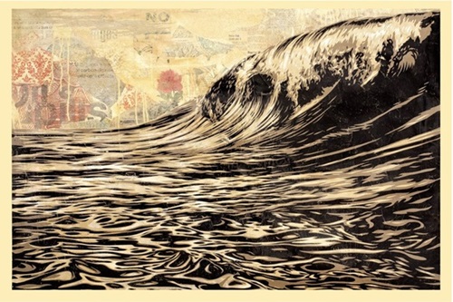 Dark Wave (Offset Poster) by Shepard Fairey